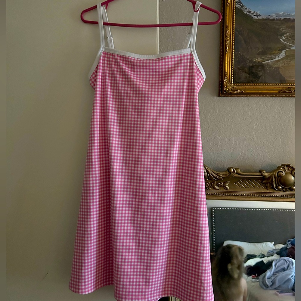 Wild Fable Pink Gingham Mini Dress